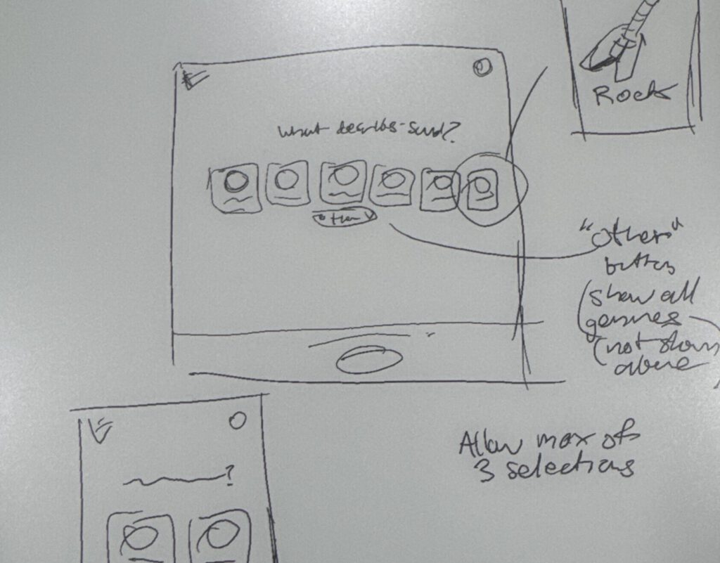 User onboarding screen